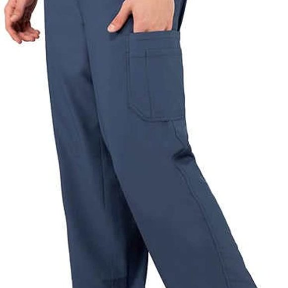 Perflex Men's Scrub Pants, Blue, Small - Picture 3 of 6